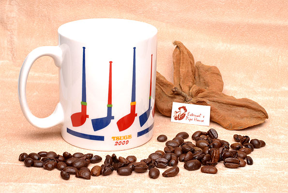 Tsuge coffee mug 2009 painted pottery
